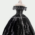 Высокое качество Черное свадебное платье